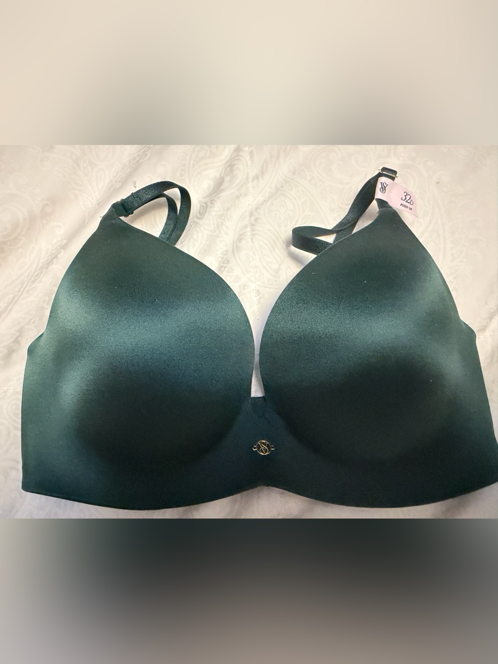 Victoria's Secret Smooth Padded Bra in Deep Forest Green
